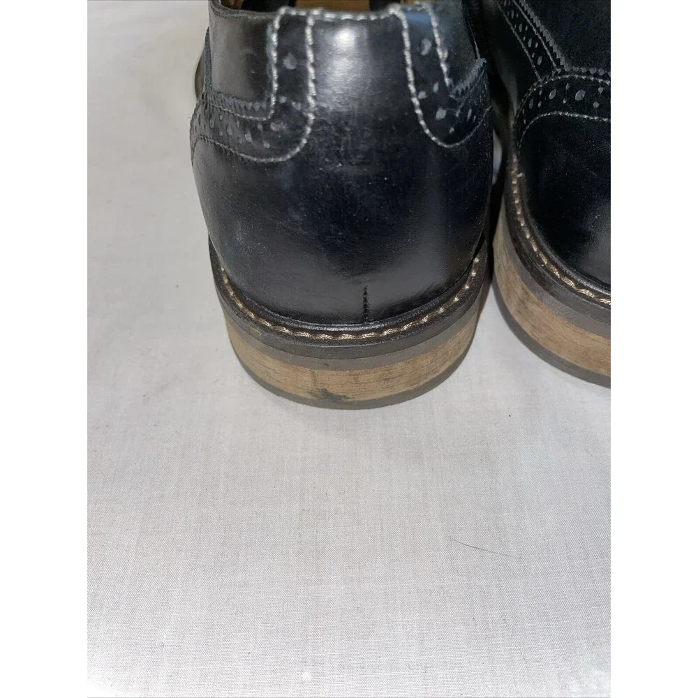 Vionic Dress Wingtips Mens Size 13 M Black Leather Oxfords Arch Support Comfort